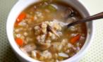 طريقة عمل شوربة الفطر والشعير